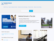 Tablet Screenshot of medicalschoolsinusa.com